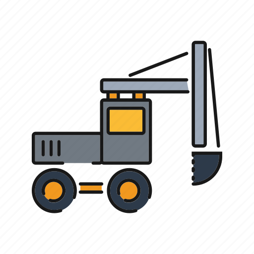 Excavator, heavy, mining, truck, vehicle icon - Download on Iconfinder