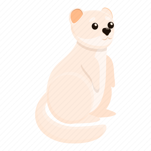 White, mink, mammal icon - Download on Iconfinder