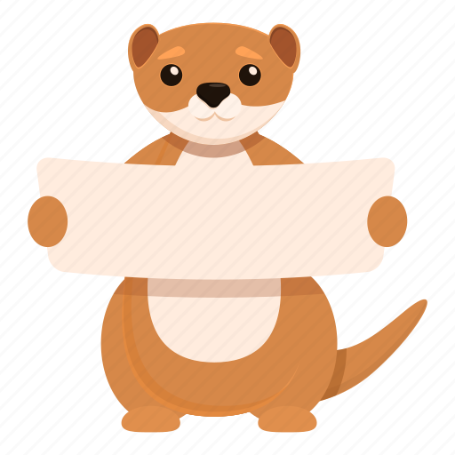 Mink, banner, adorable, animal icon - Download on Iconfinder