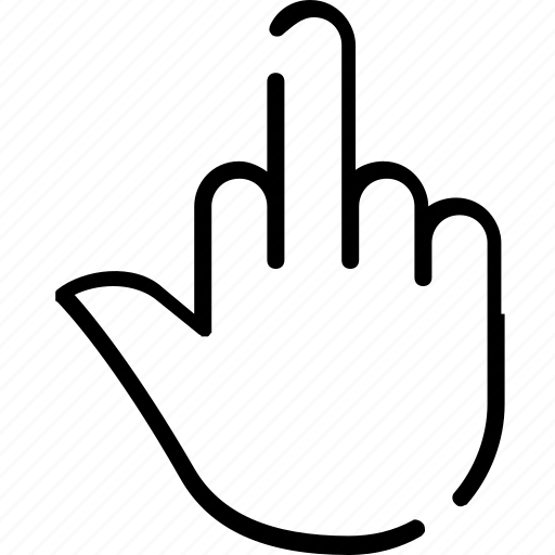 Direction, finger, fuck, gesture, hand, middle finger, up icon - Download on Iconfinder