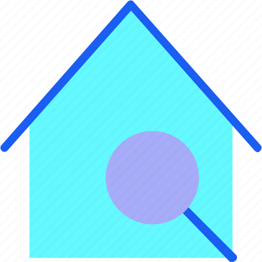 Building, construction, find, home, house, magnifier, search icon - Download on Iconfinder
