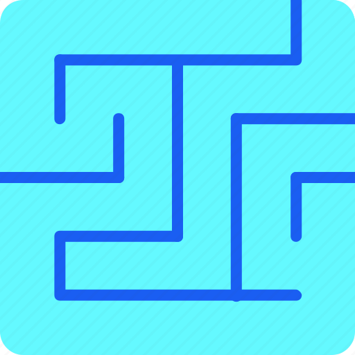 Labyrinth, location, map, maze, maze game, path, route icon - Download on Iconfinder