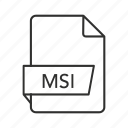 .msi, installer package file format, msi document, msi file, msi file icon, msi format, msi icon 