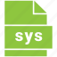 misc file format, sys 