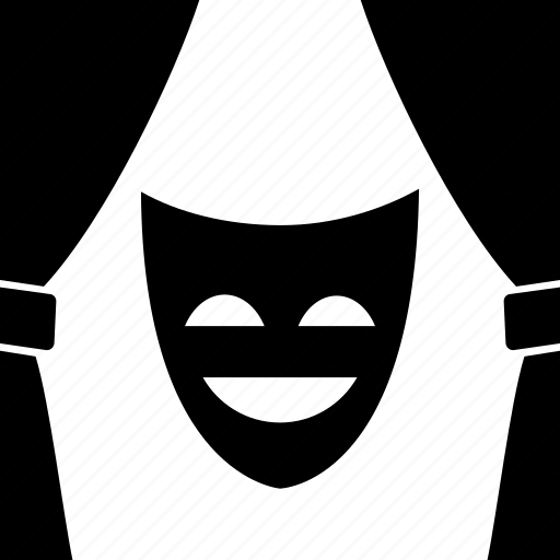 Comedy, curtains, decoration, fabric, funny, mask, theatre icon - Download on Iconfinder
