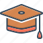academic, achievement, diploma, education, graduate, graduation cap, learning 