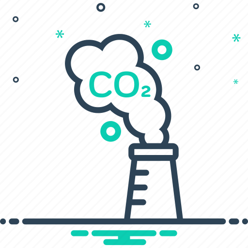 Carbon, chimney, emission, factory, gas, industrial, smoke icon - Download on Iconfinder