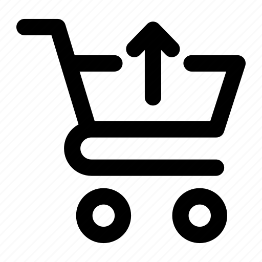 Cart, shopping, ecommerce, buy, online, store, arrow up icon - Download on Iconfinder