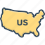 boundary, country, land, map, states, united, us 