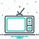 broadcast, broadcasting, electronic, entertainment, television, the small screen, vintage