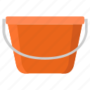 bucket, garden, farming, water, drink