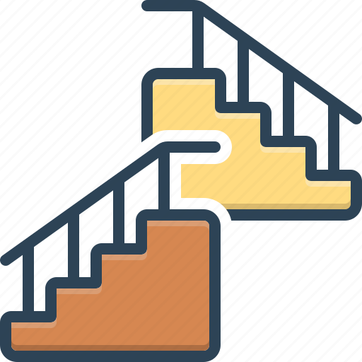 Climb, everywhere, ladder, nowhere, regular, stairs icon - Download on Iconfinder
