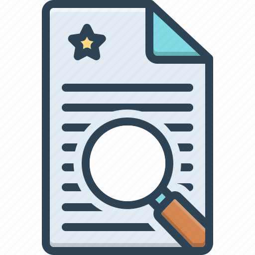 Discovery, document, find, finding, magnifier, quest, search icon - Download on Iconfinder