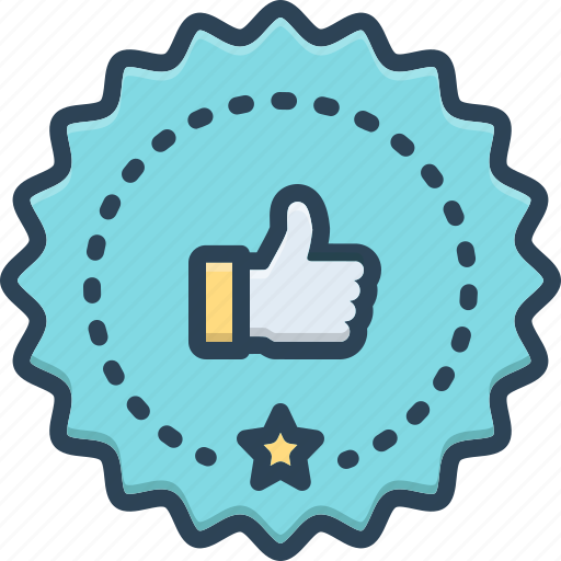 Accepted, best, completed, confident, good, guarantee, thumb icon - Download on Iconfinder