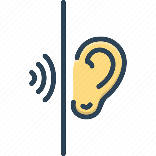 Be all ears, hark, hear out, keep ones ears open, listen, sense, waves icon - Download on Iconfinder
