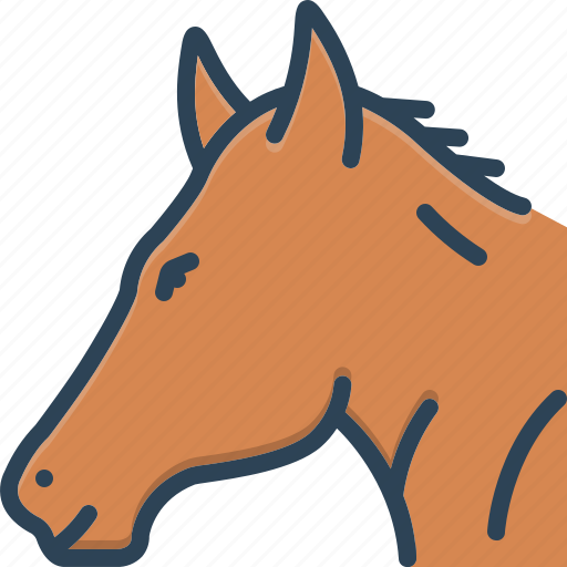 Animal, domestic, horse, mustang, pony, running, steed icon - Download on Iconfinder