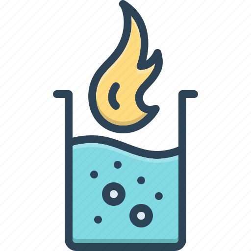 Container, fact, fire, forsooth, indeed, literally, water icon - Download on Iconfinder