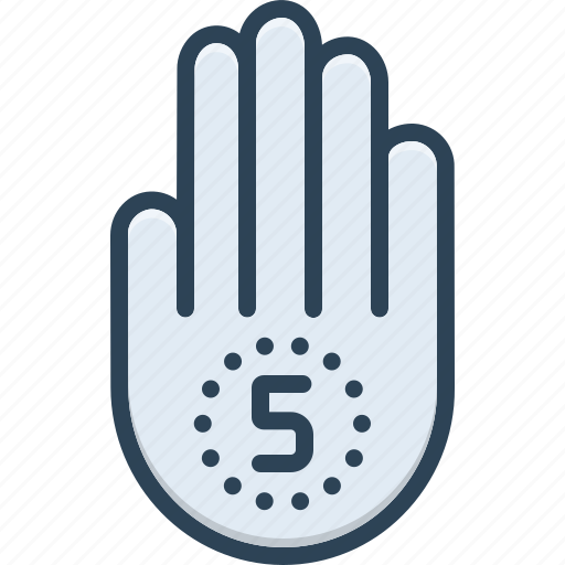 Bumbo, finger, five, fiver, gesture, hand icon - Download on Iconfinder