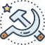 communist, country, emblem, sickle, socialist, soviet, union 