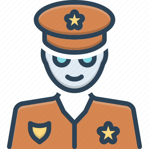 Authority, cop, lawman, patrolman, peeler, policeman, uniform icon - Download on Iconfinder