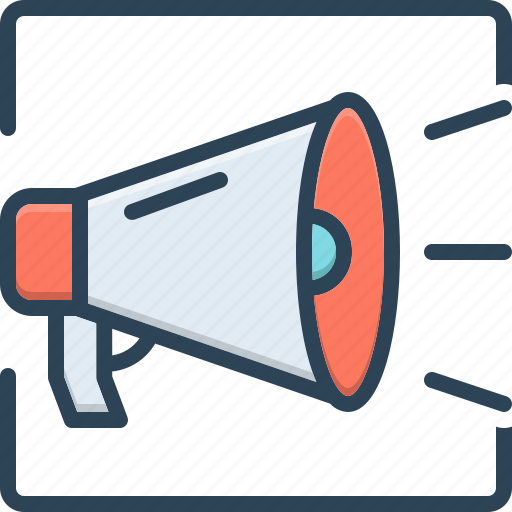 Announcement, bullhorn, megaphone, message, promote, protest, speaker icon - Download on Iconfinder