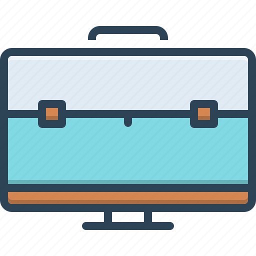 Accessory, briefcase, business, corporate, document, luggage, office icon - Download on Iconfinder