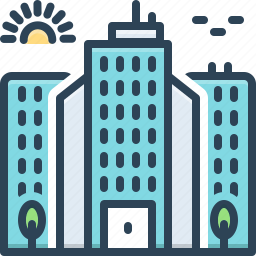 Building, skyscraper, architecture, metropolis, city, town, apartment icon - Download on Iconfinder