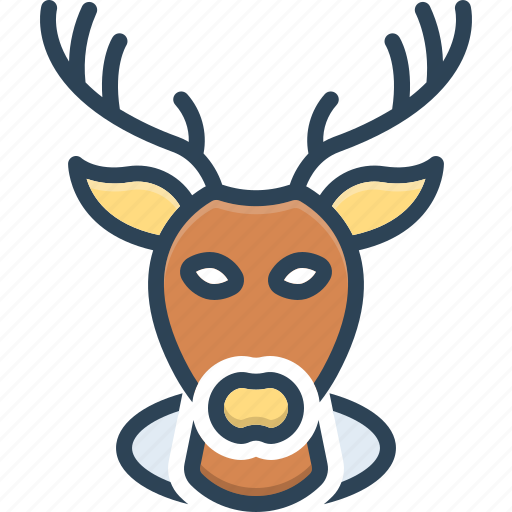 Animal, stag, decorative, deer, buck, reindeer, head icon - Download on Iconfinder