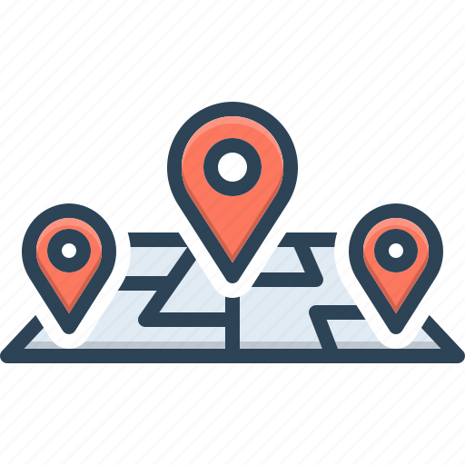 Track, location, destination, tracking, path, address, navigation icon - Download on Iconfinder