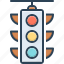 transportation, regulation, stoplight, semaphore, control, traffic, signal 