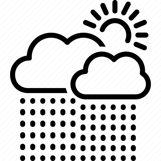 Cloud, currently, monsoon, presently, rain, sun, weather icon - Download on Iconfinder