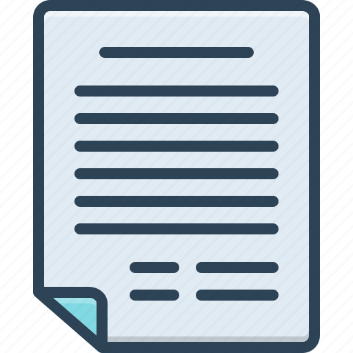 Application, document, letter, contract, agreement, archive, notepad icon - Download on Iconfinder