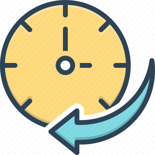 Ago, back, earlier, since, countdown, in the past, before the present icon - Download on Iconfinder
