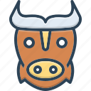 buffalo, aggressive, cattle, animal, longhorn, domestic