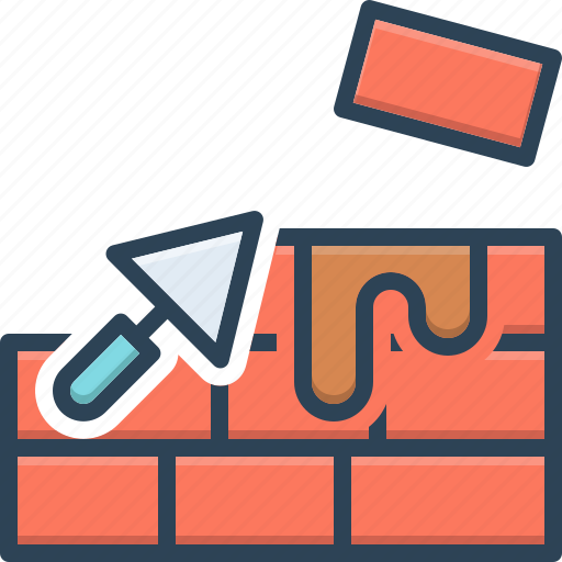 Builder, architect, maker, contractor, build, brick, wall icon - Download on Iconfinder
