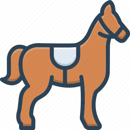 Mustang, steed, horse, equestrian, races, ride icon - Download on Iconfinder