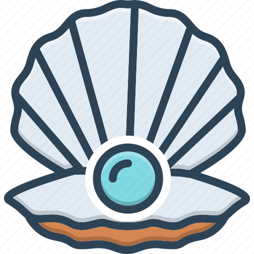 Shell, pearl, scallop, seashell, aquatic, clams, nautical icon - Download on Iconfinder