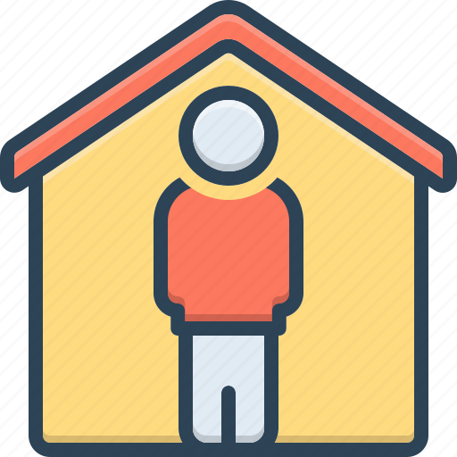 Stay, live, snuggle, sojourn, residence, home, stay put icon - Download on Iconfinder