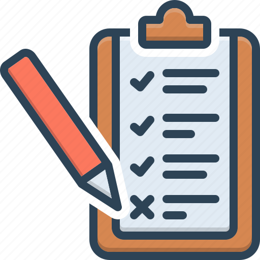 Assessed, appraise, check, checklist, review, document, clipboard icon - Download on Iconfinder