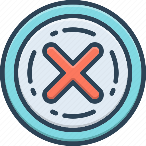 Elimination, erasure, riddance, delete, cancel, refuse, cross icon - Download on Iconfinder