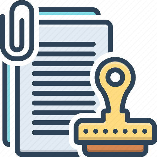 Regulatory, managerial, regulative, restrictive, document, approve icon - Download on Iconfinder