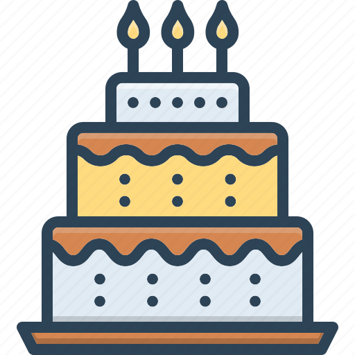 Cake, birthday, candle, celebration, muffin, pastry, bakery icon - Download on Iconfinder