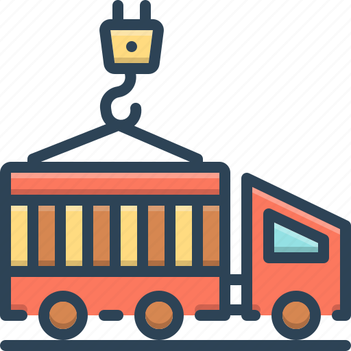 Cargo, container, delivery, logistics, shipping, supply, truck icon - Download on Iconfinder