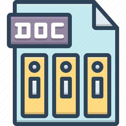 Doc, document, file, folder, management, reports icon - Download on Iconfinder
