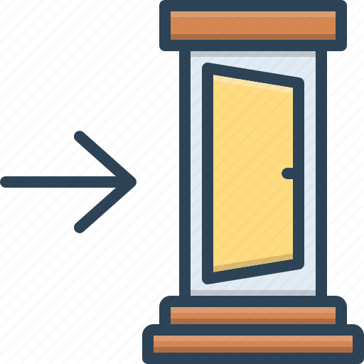Door, entry, in, inside, internally, within icon - Download on Iconfinder