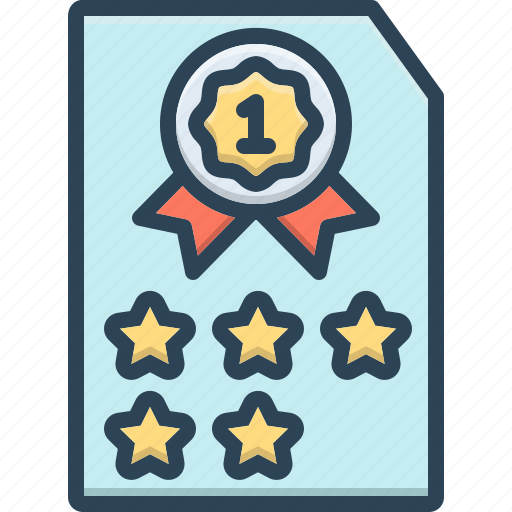 Category, class, grade, quality, rank, result, satisfaction icon - Download on Iconfinder