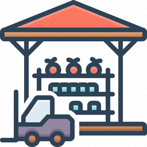 Stored, warehouse, storeroom, storehouse, store, supermarket, boutique icon - Download on Iconfinder
