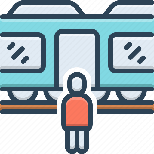 Entering, entree, arrival, entry, train, transport, passenger icon - Download on Iconfinder
