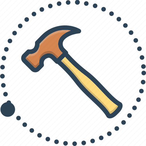 Hammer, knocker, hardware, tool, repair, equipment, carpentry icon - Download on Iconfinder