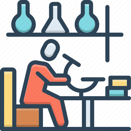 Scientist, erudite, scholarly, researcher, technologist, expert, discovery icon - Download on Iconfinder